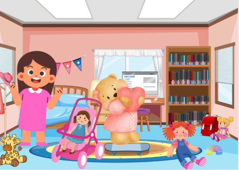 Imagem da história 'A aventura com os brinquedos'